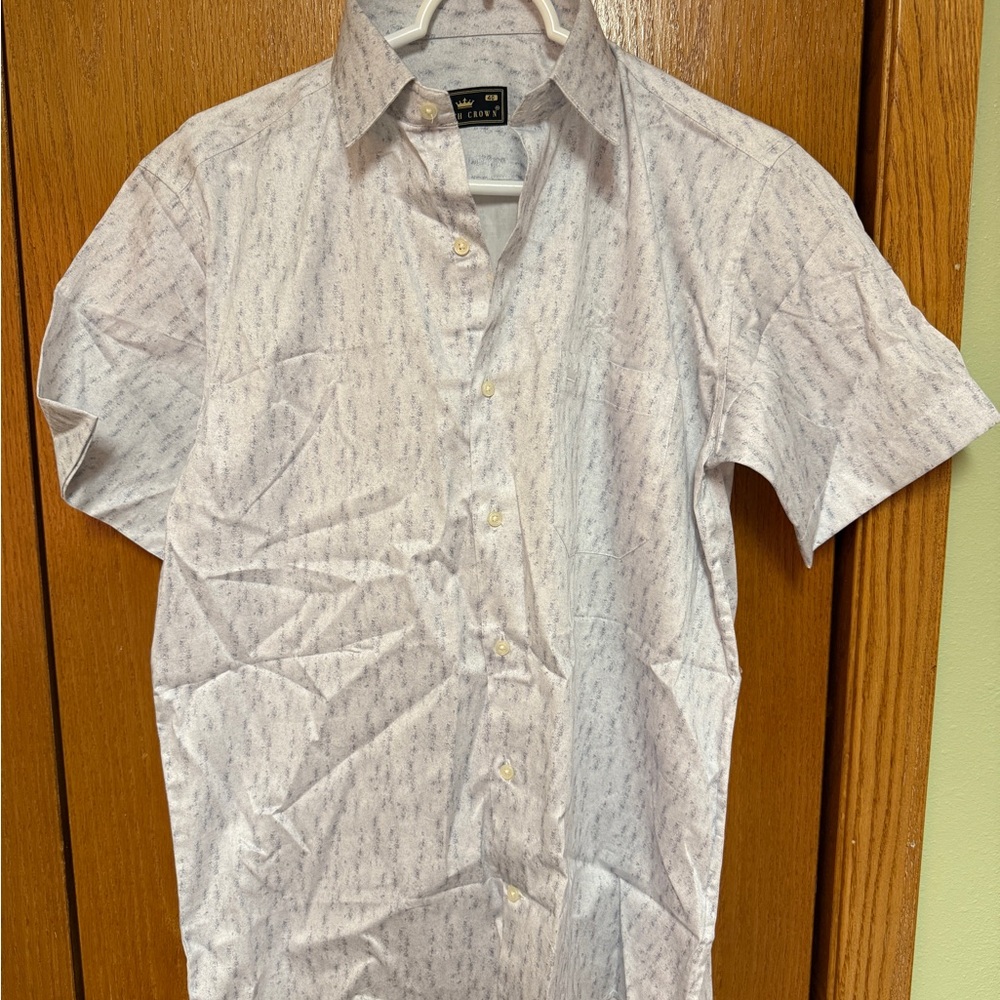 Mystic Blue Printed Super Soft Premium Cotton Shirt